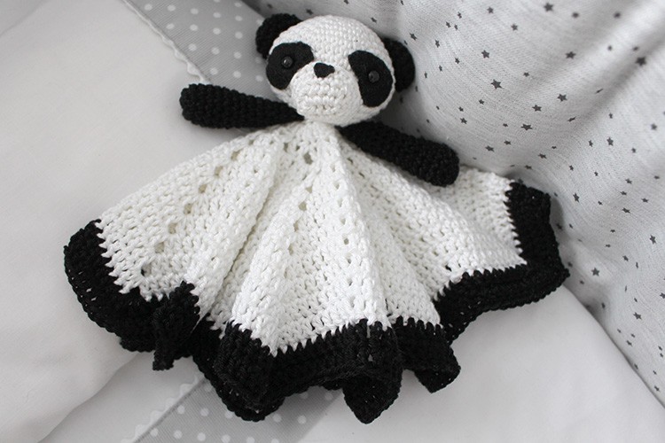 Manta de apego panda