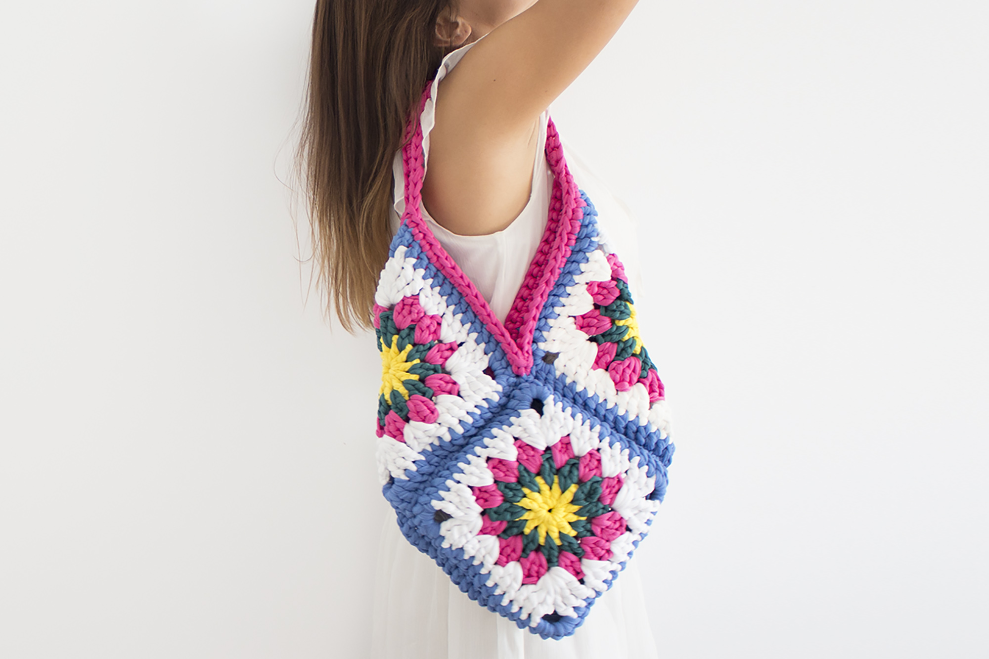 Bolso de trapillo con grannys