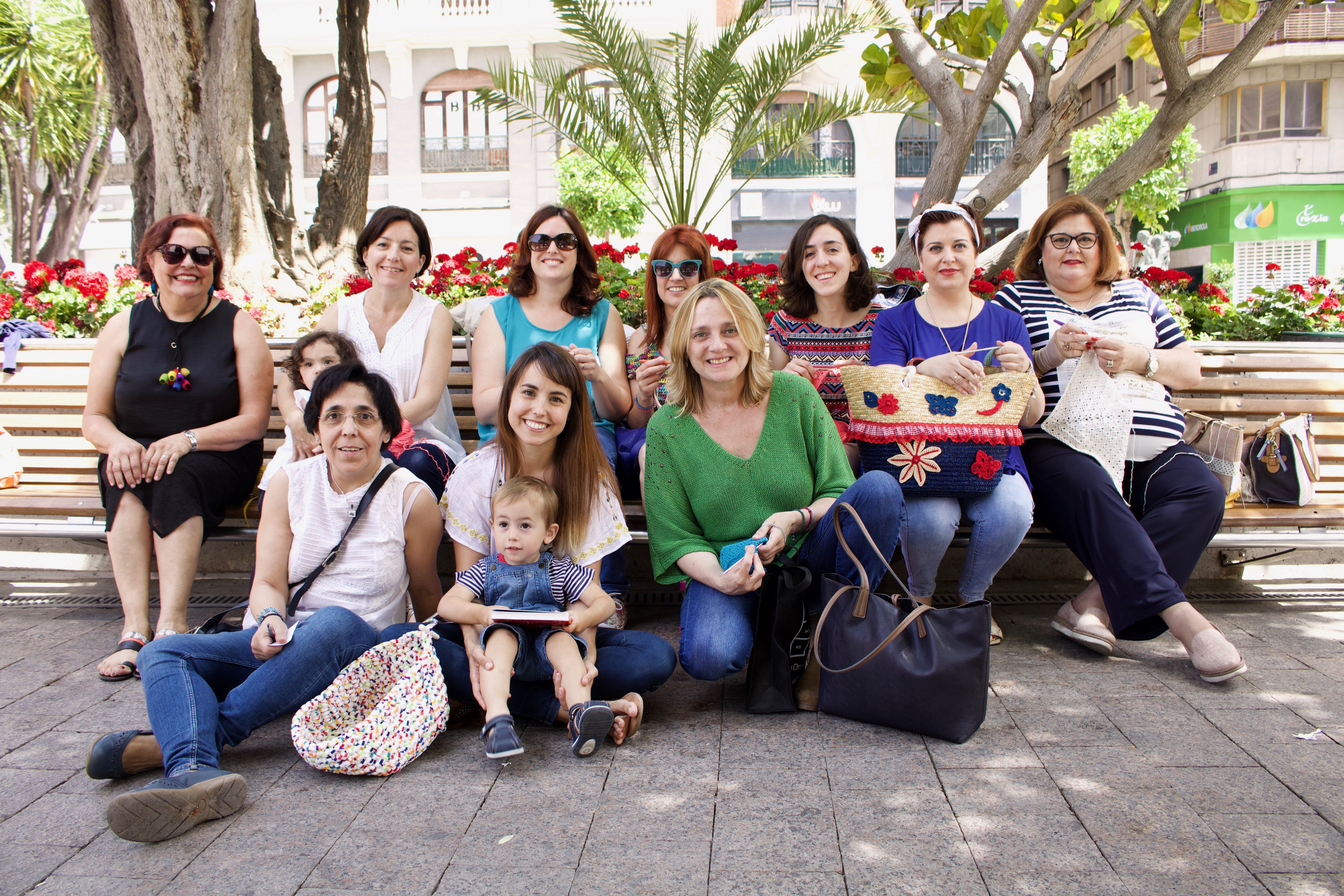 Quedada tejeril en Murcia por el Dia Mundial de tejer en público
