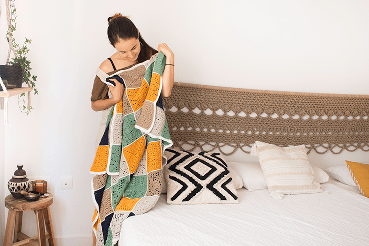 Manta Primavera de Crochet